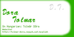 dora tolmar business card